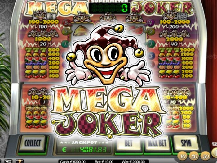 Mega Joker slotunun ekranı