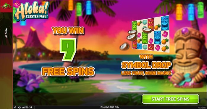  Free spins Aloha! Cluster Pays oyun avtomatında