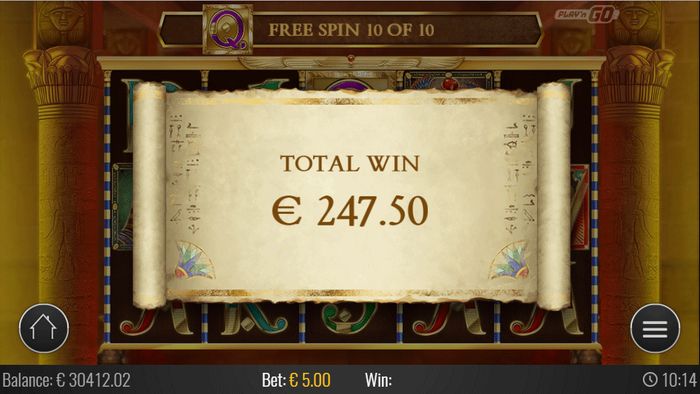Book of Dead Spot: Free Spin Round End