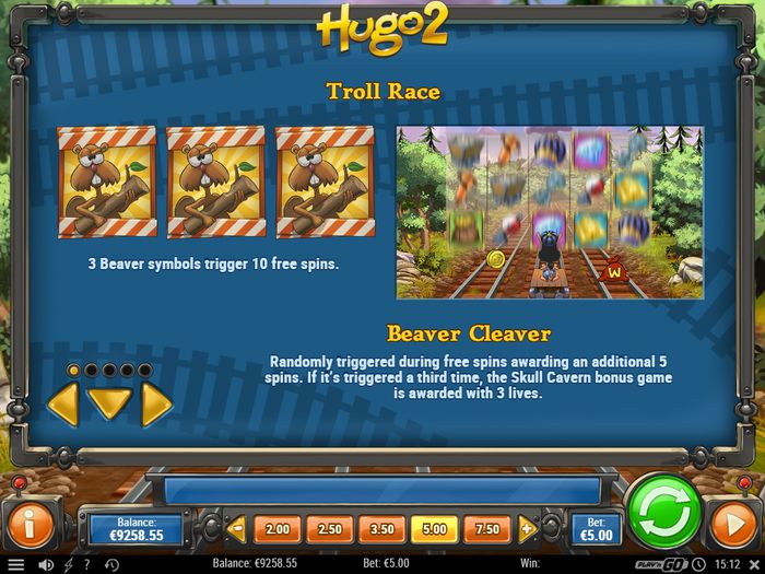 Hugo 2 Slot: Beaver - scatter symbol