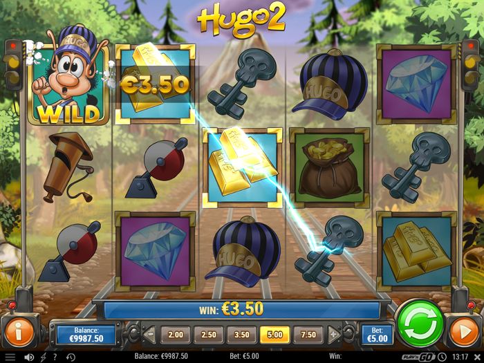 خودکاردر کازینو انلاین Hugo 2 (Play'n Go): بررسی ویژگی ها و تراشه ها