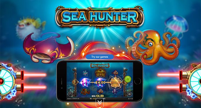 Sea Hunter slot from Play'n GO: mobile version