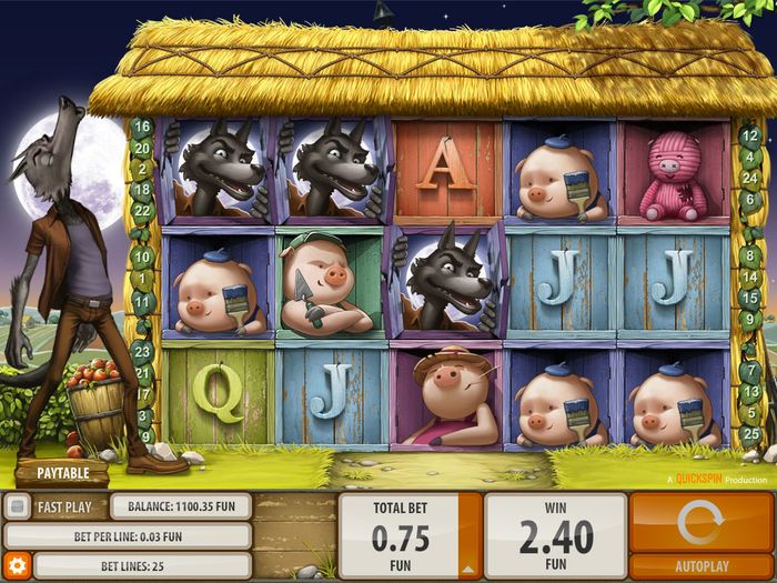 Автомат Quickspin Big Bad Wolf – лучшая игра для онлайн казино в 2013 году