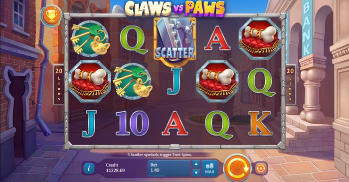 اسلات جدید 2018 - Claws vs Paws from Playson