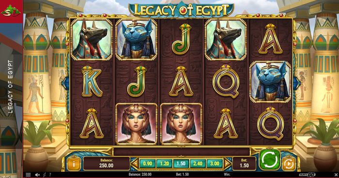 Play field of Legacy of Egypt slot